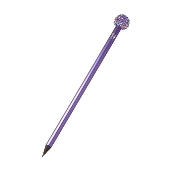 Fialová ceruzka s trblietavými kamienkami TINC