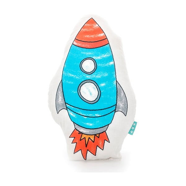 Bavlnený vankúšik Mr. Fox Space Rocket 40 × 30 cm