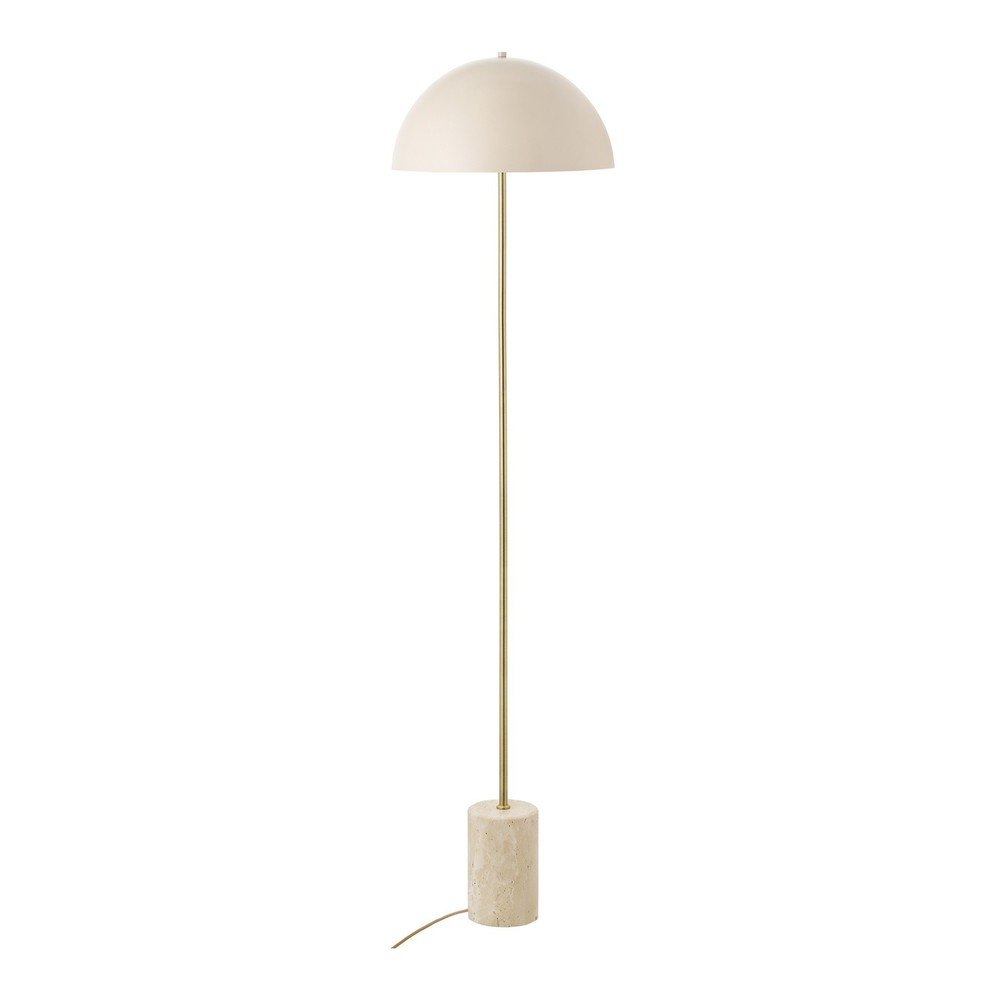 E-shop Béžová stojacia lampa s kovovým tienidlom (výška 155 cm) Sheffield – House Nordic