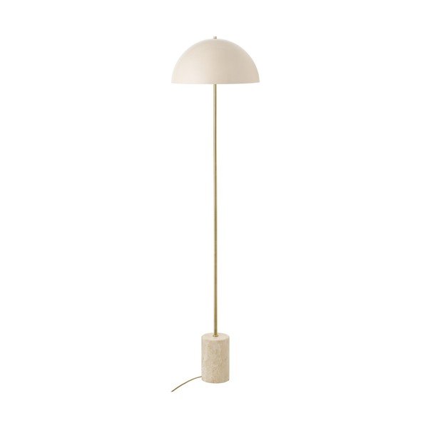 Béžová stojacia lampa s kovovým tienidlom (výška  155 cm) Sheffield – House Nordic