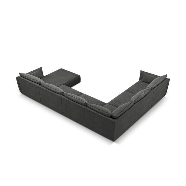 Sivá rohová pohovka (ľavý roh) Vanda - Mazzini Sofas-image-3