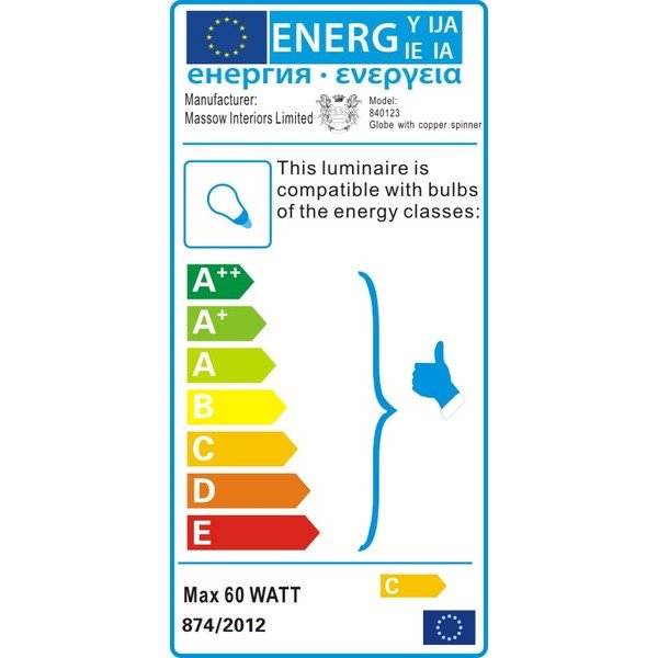 Závesné svetlo Massow Design Globe Copper-image-1