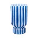 Modrá sklenená váza (výška  26 cm) Rayado Retro – PT LIVING