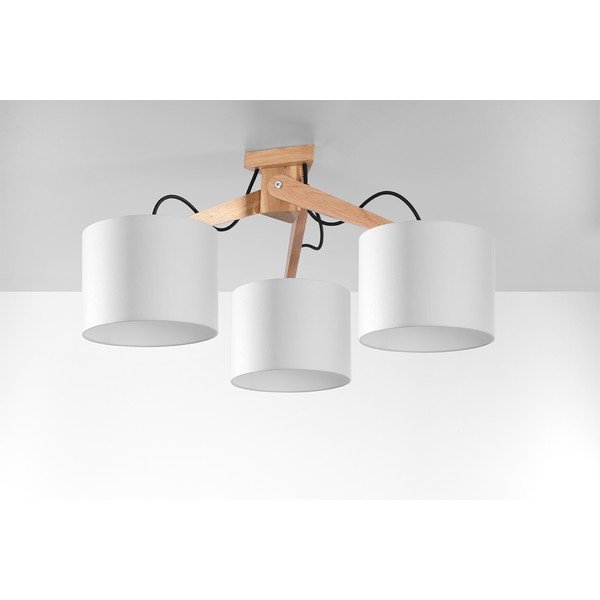 Biele stropné svietidlo Sollux Donna, dĺžka 70 cm-image-3