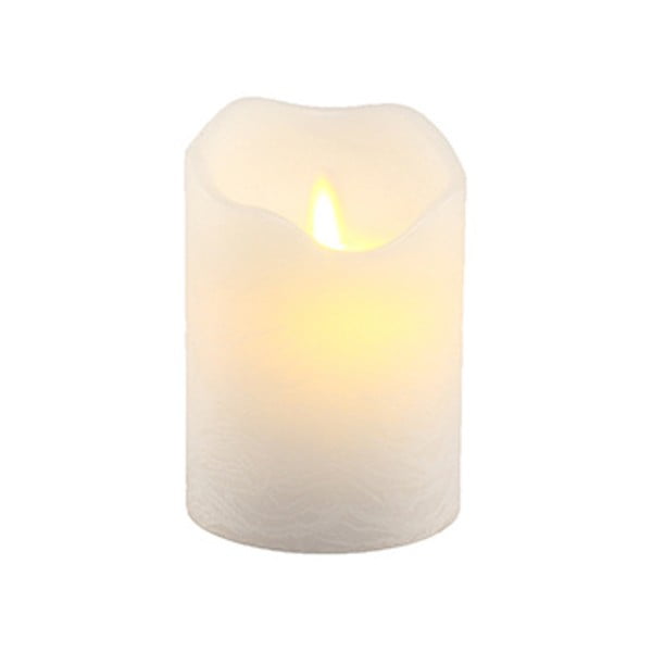 LED svietiaca dekorácia Vorsteen Candle White, 11 cm