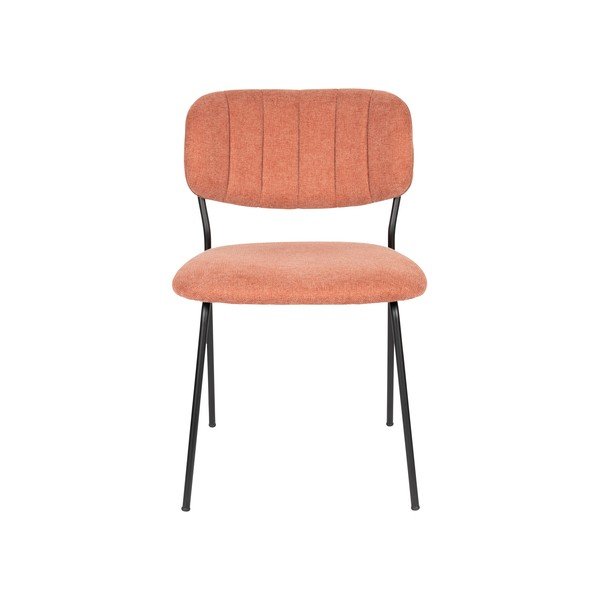 Jedálenské stoličky v súprave 2 ks v lososovej farbe Jolien - White Label-image-2