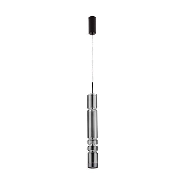 Sivé sklenené LED závesné svietidlo ø 8 cm Bento – Nova Luce