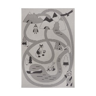 Krémovobiely detský koberec Ragami Animals, 160 x 230 cm