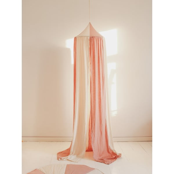 Bielo-ružový bavlnený baldachýn Powder Pink Circus - Moi Mili-image-1