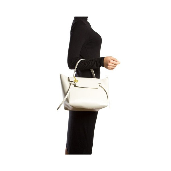 Kožená kabelka Tote 394 Beige-image-4
