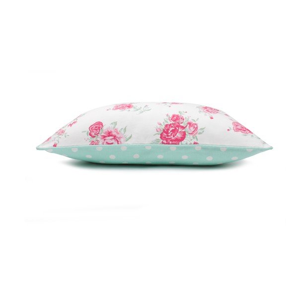 Mentolovozelená obliečka na vankúš WeLoveBeds Roses, 40 × 60 cm-image-3