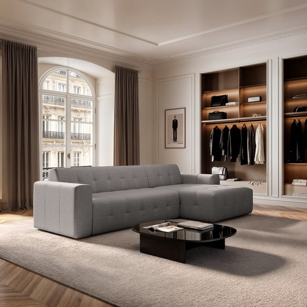 Sivá rohová pohovka (pravý roh/s leňoškou) Tuil – Rodier-image-1