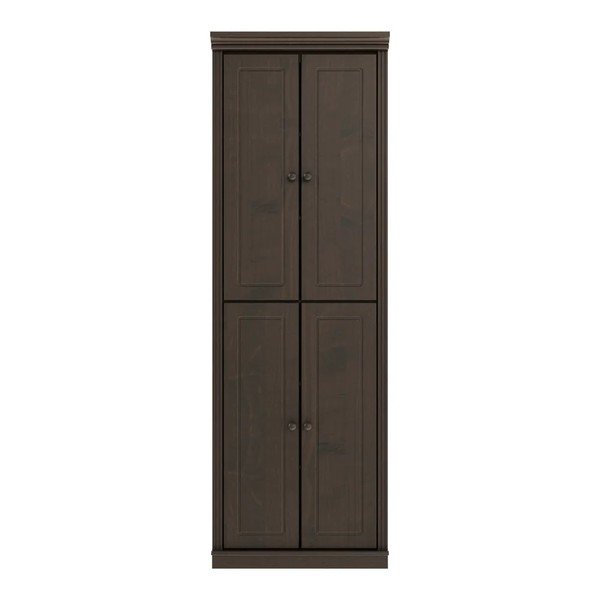Tmavohnedá skriňa z borovicového dreva 74x223x37 cm Anita – Støraa