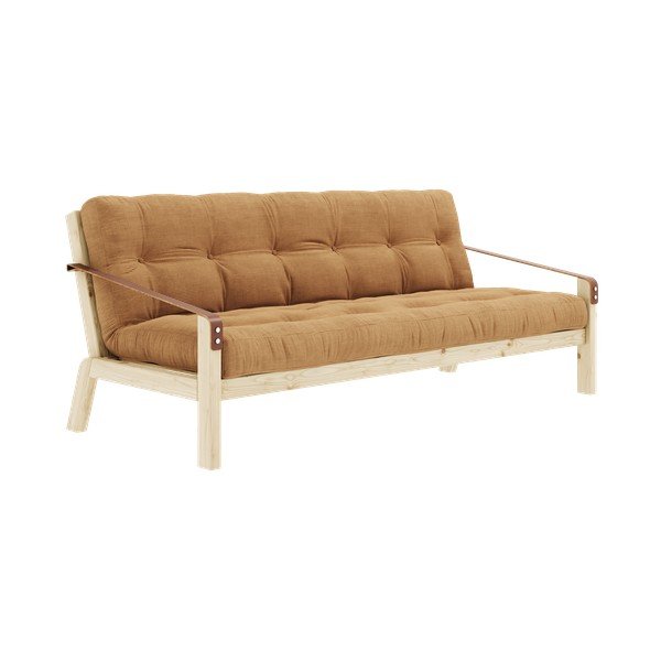Menčestrová rozkladacia pohovka v horčicovohnedej farbe 204 cm Poetry – Karup Design-image-2