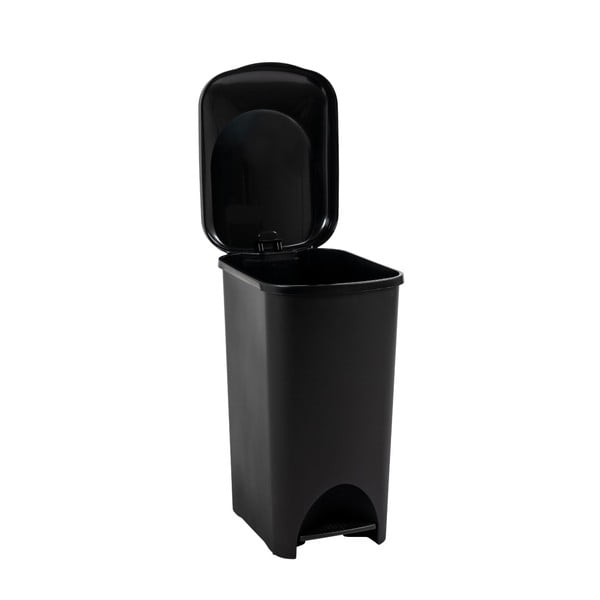 Čierny pedálový plastový odpadkový kôš 40 l - Addis-image-3