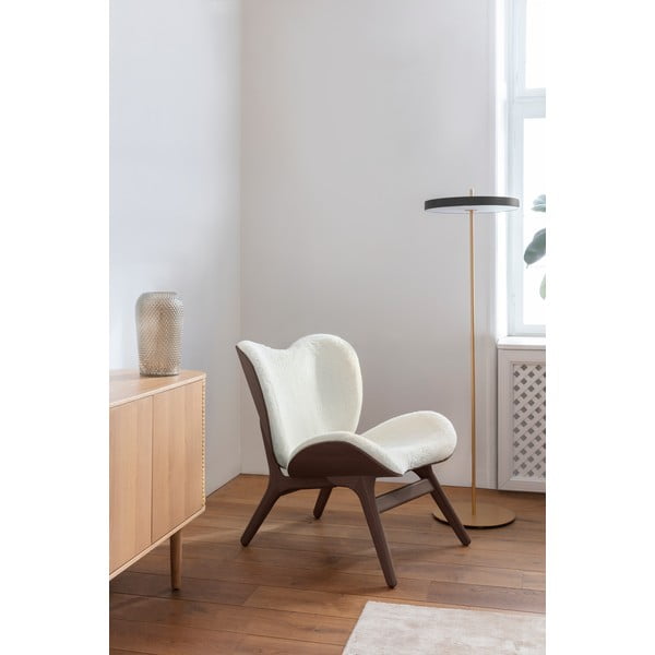 Čierna LED stojacia lampa so stmievačom s kovovým tienidlom (výška  151 cm) Asteria Floor – UMAGE-image-1