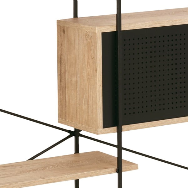 Knižnica v dekore divokého duba Actona Angus, 172 x 188 cm-image-3