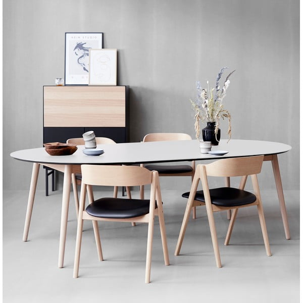 Okrúhly rozkladací jedálenský stôl ø 135 cm Meza – Hammel Furniture-image-1