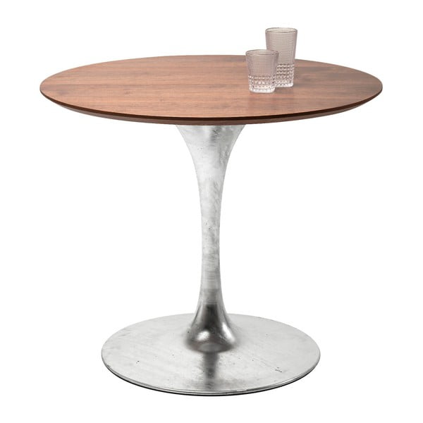 Doska jedálenského stola v orechovom dekore Kare Design Invitation, ⌀ 90 cm