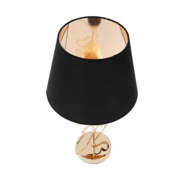 Stolová lampa v čierno-zlatej farbe Mauro Ferretti Glam Heart, výška 61 cm-image-2