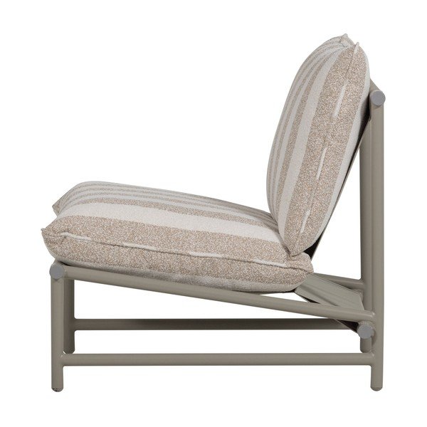 Béžové kovové/polstrované záhradné kreslo Elvo – WOOOD-image-3