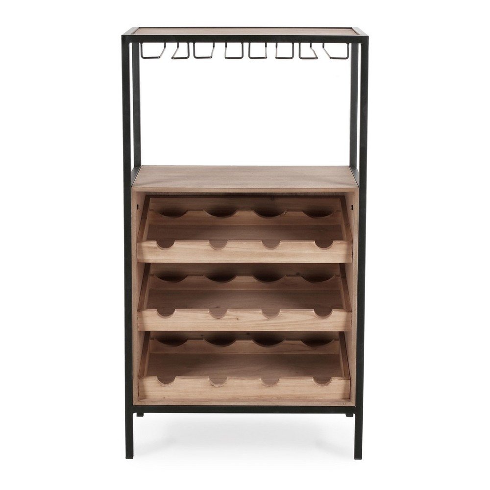 E-shop Vinotéka v prírodnej farbe počet fliaš 12, 51x91x30 cm Isaac – Yes Everyday