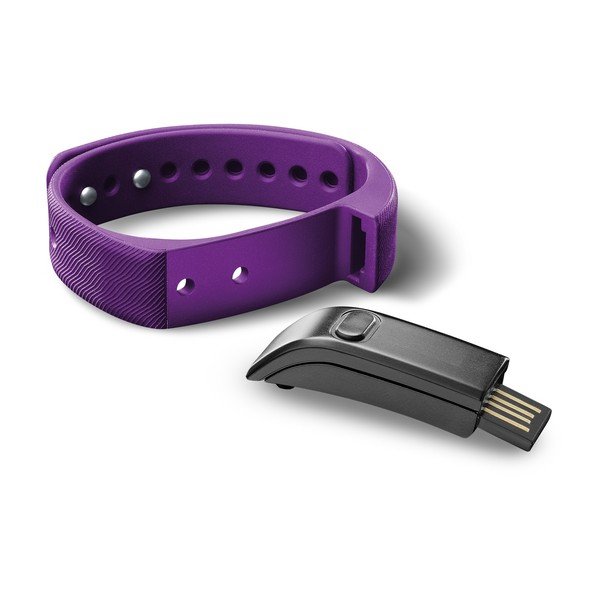 Bluetooth fitness náramok CellularLine EASYFIT, ružovočierny-image-1