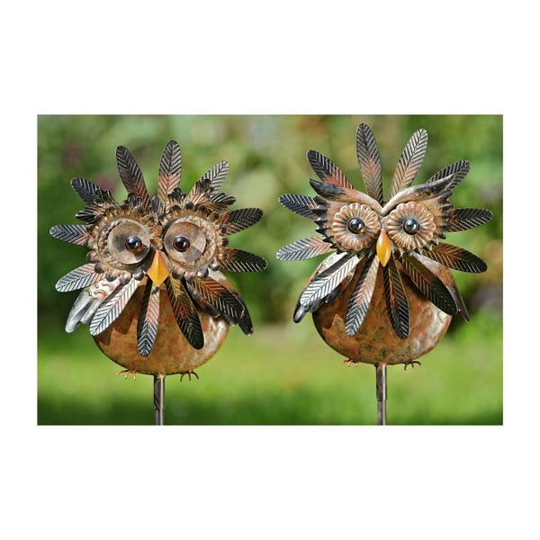 Sada 2 záhradných dekorácií Owl, 138 cm