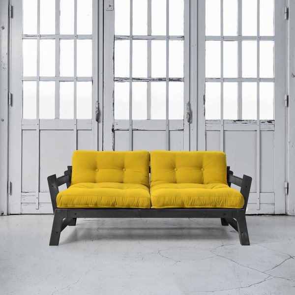 Rozkladacia pohovka Karup Step Black/Amarillo-image-1