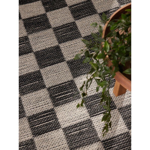 Čierny/krémovobiely obojstranný/ručne tkaný koberec s prímesou juty 200x300 cm Rex – Hanse Home-image-3