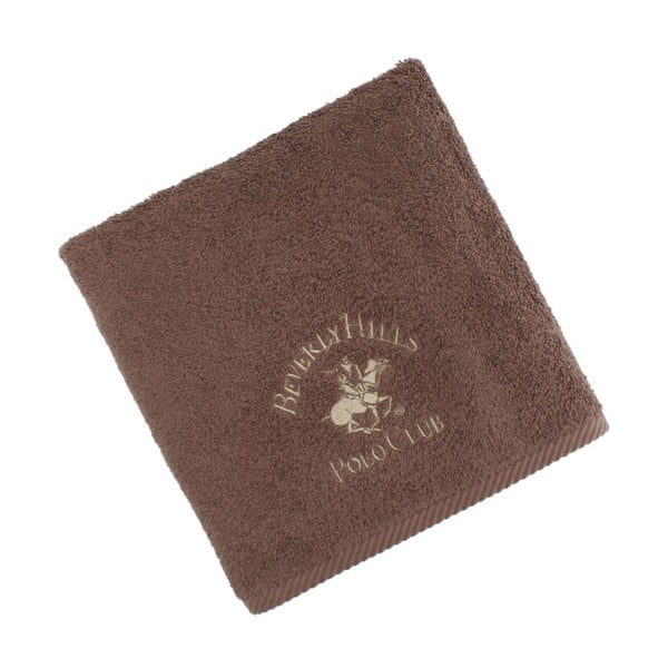 Hnedý bavlnený uterák BHPC, 50x100cm
