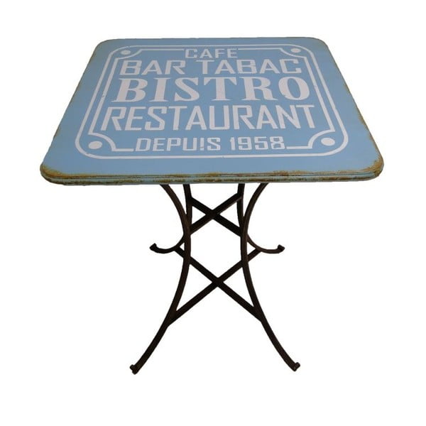 Kovový stôl Pub Bleu