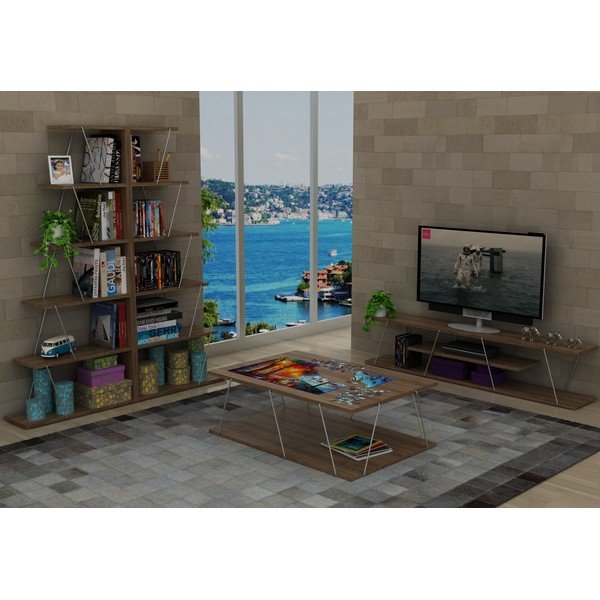 Knižnica v dekore orechového dreva Rafevi Tars Mini-image-3