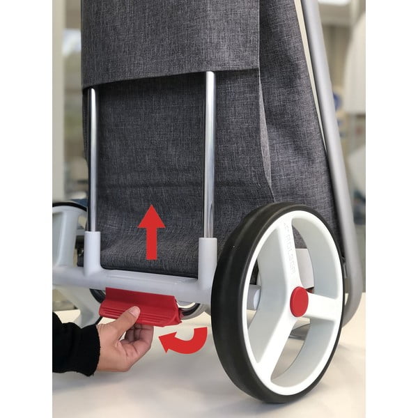 Nákupná taška na kolieskach 53 l Com Tweed Polar Black Tube – Rolser-image-4