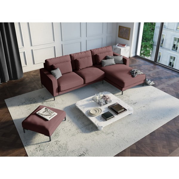 Ružová rohová pohovka Interieurs 86 Seine, pravý roh-image-1