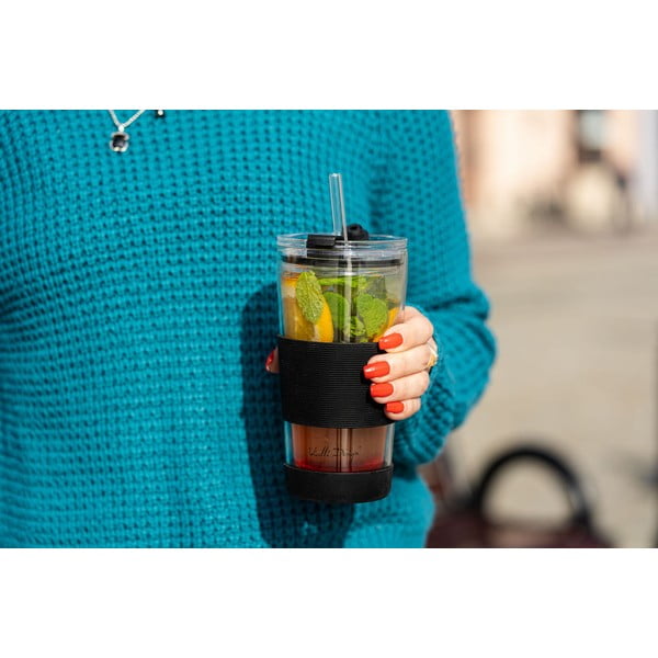 Čierny termo hrnček 600 ml Fuori – Vialli Design-image-4