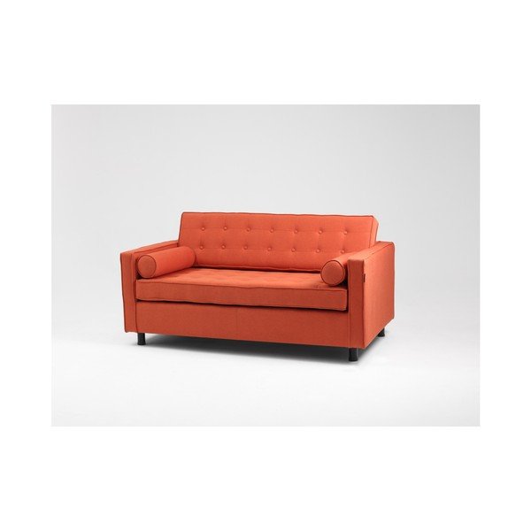 Oranžová rozkladacia dvojmiestna pohovka Custom Form Topicc-image-2