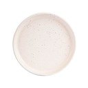 Svetloružový kameninový dezertný tanier ÅOOMI Dust, ø 17 cm