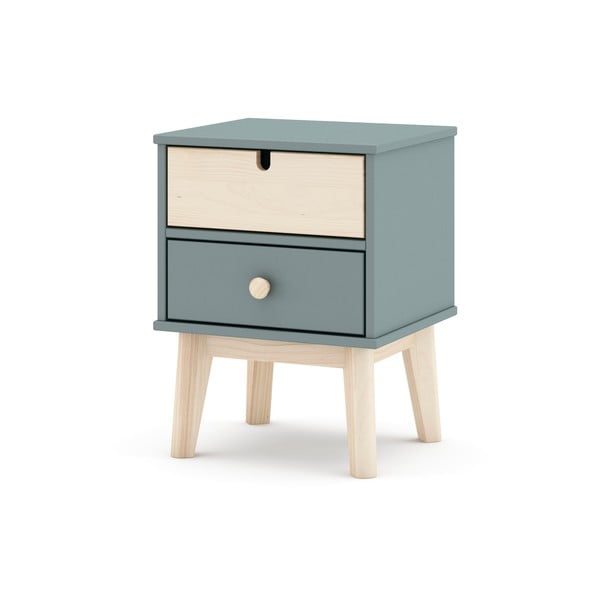 Detský nočný stolík sivozelený Estefania – Marckeric-image-2