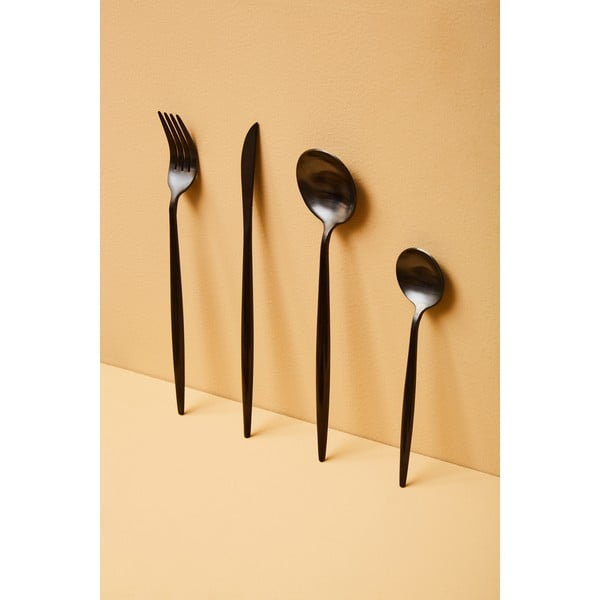 Čierny antikoro príbor 16 ks Modern retro – Premier Housewares-image-2
