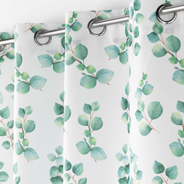 Bielo-zelený záves 140x280 cm Leandre – douceur d'intérieur-image-1