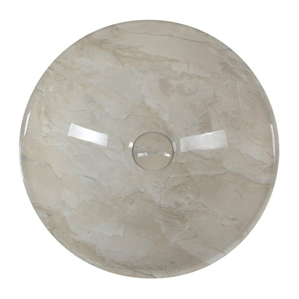 Béžové keramické okrúhle umývadlo ø 42 cm Dalma – Sapho-image-3