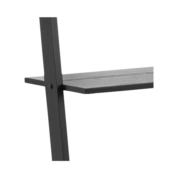 Čierna nástenná knižnica Actona Writex, výška 183 cm-image-4