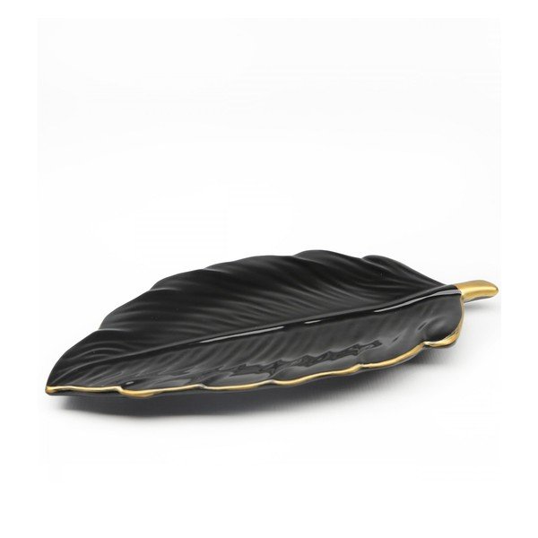 Keramická dekoratívna tácka Leaf – Mioli Decor