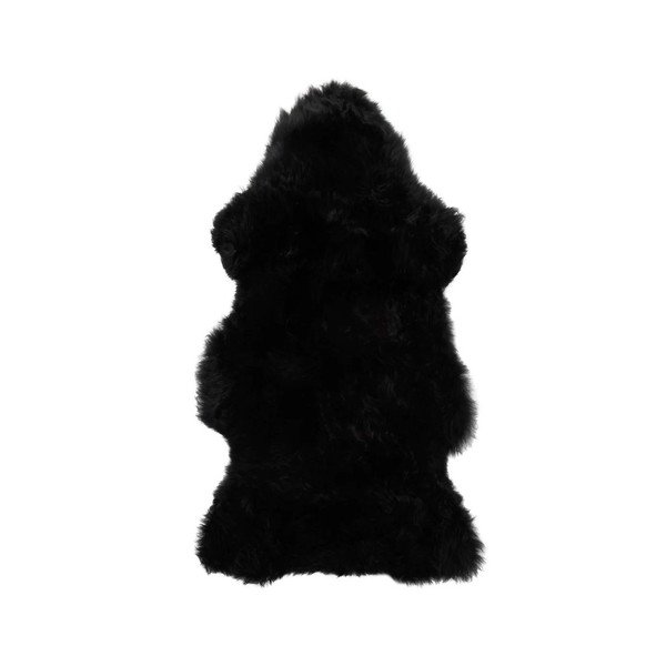 Čierna ovčia kožušina Native Natural Sheep, 120 × 60 cm