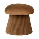 Okrovožltý zamatový taburet Hampton – House Nordic