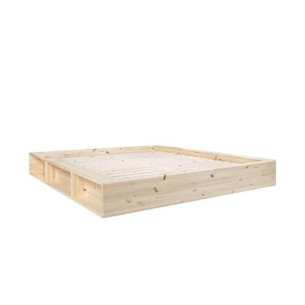 Dvojlôžková posteľ z masívneho dreva s futónom Comfort a tatami Karup Design Ziggy, 160 x 200 cm-image-3