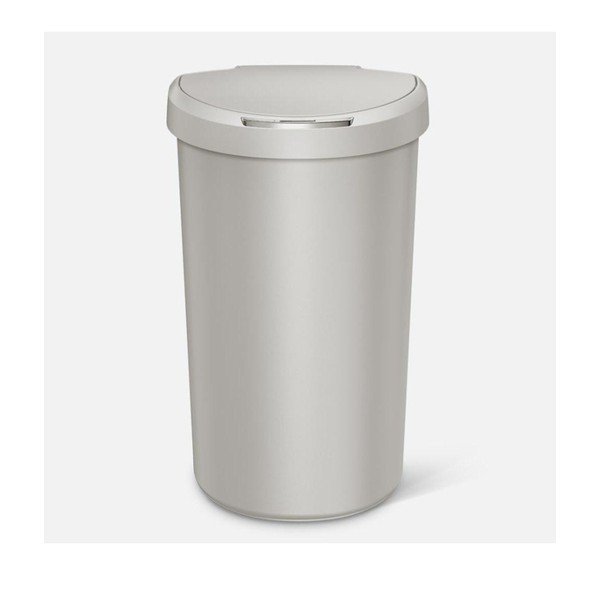 Svetlosivý bezdotykový odpadkový kôš, 40 l