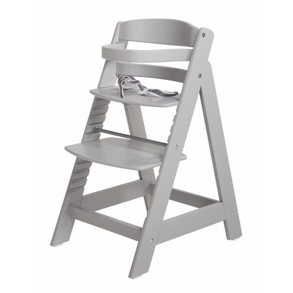 Sivá nastaviteľná detská stolička Roba Sit Up