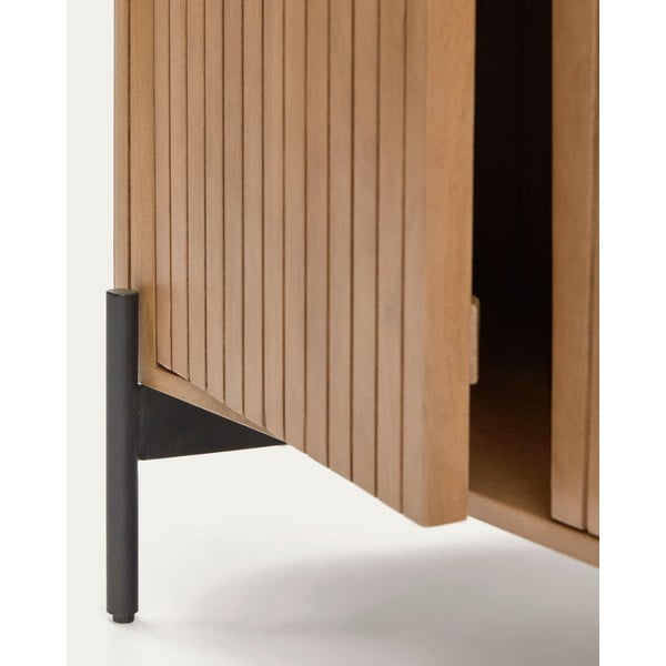 Nízka komoda z mangového dreva v prírodnej farbe 120x80 cm Licia – Kave Home-image-4